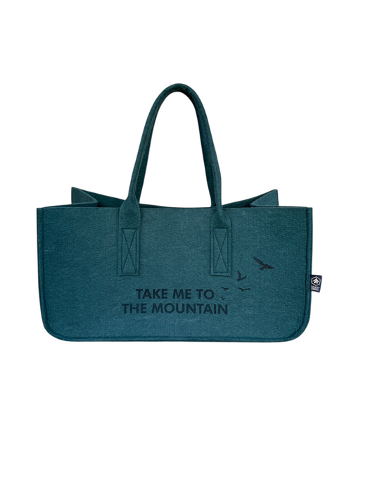 FILZTASCHE AUS POLYESTERFILZ HELLGRAU