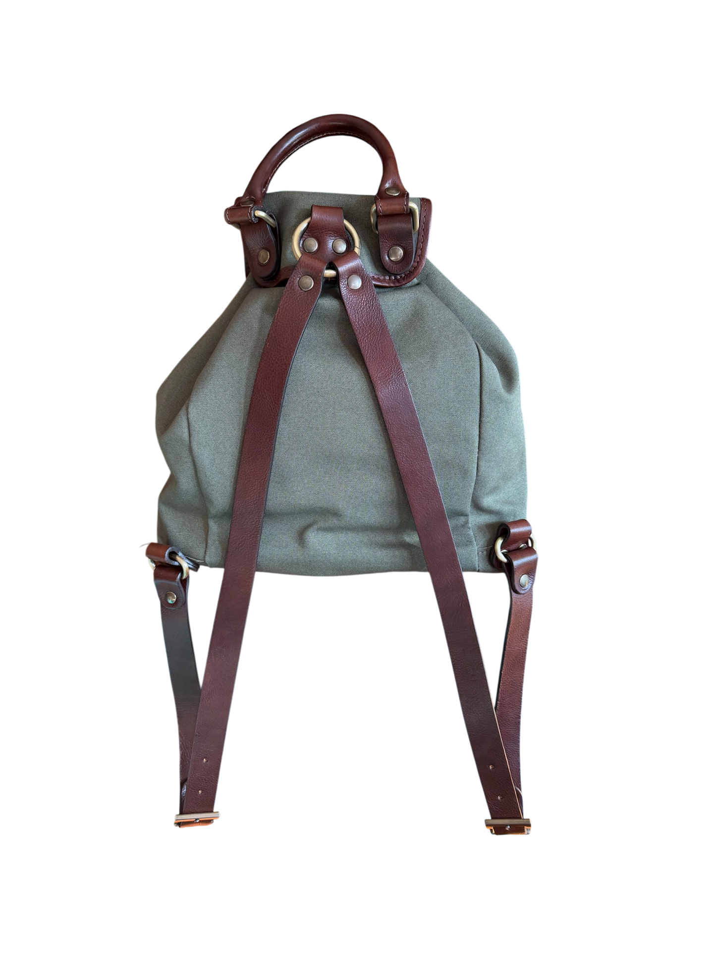 Rucksack aus Canvas und Leder